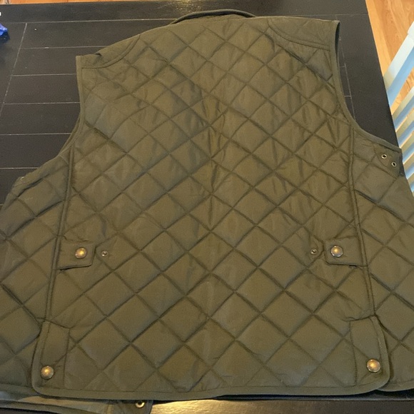 Ralph Lauren Polo olive green quilted vest, men’s size XL - Picture 5 of 5